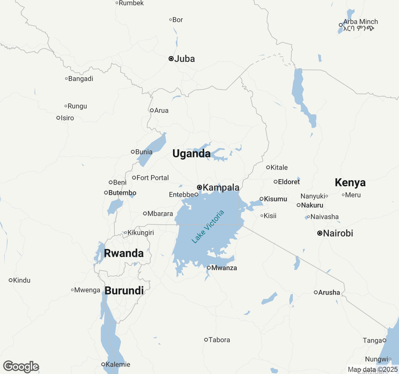 Map of Kampala
