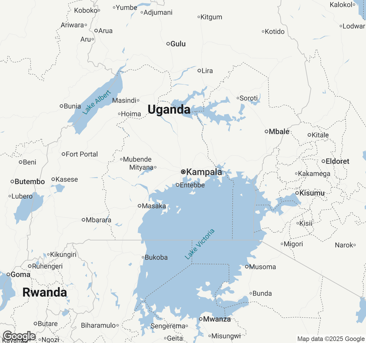 Map of Kampala